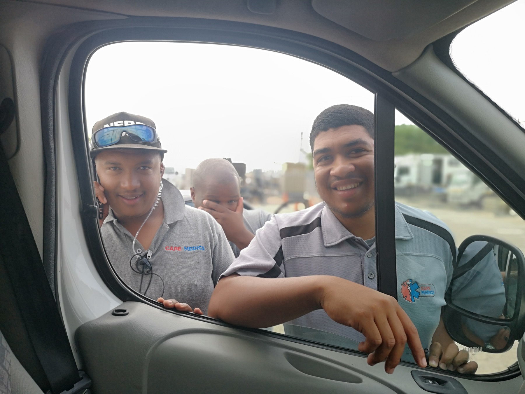 Achmat Cupido in Cape Medics uniform