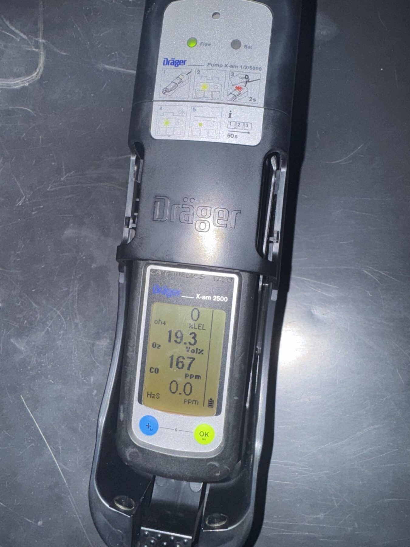 Cape Medics Dräger X-am 2500 gas monitor and sampling pump